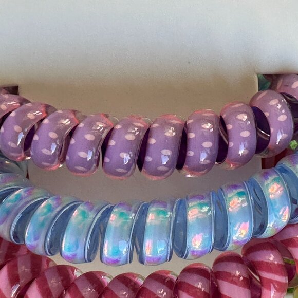 VERA BRADLEY SPIRAL HAIR ELASTICS:NWT SWEET WILDFLOWERS or HAPPY HYDRANGEAS - Picture 6 of 14